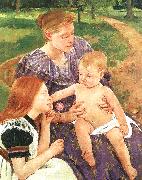 Mary Cassatt The Family painting